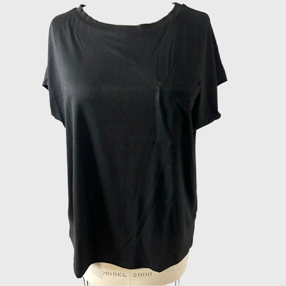 Black Casual Women's Top Size L - Picture 2 of 4
